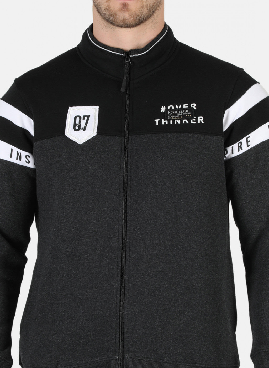 Men Grey Printed Sweatshirt