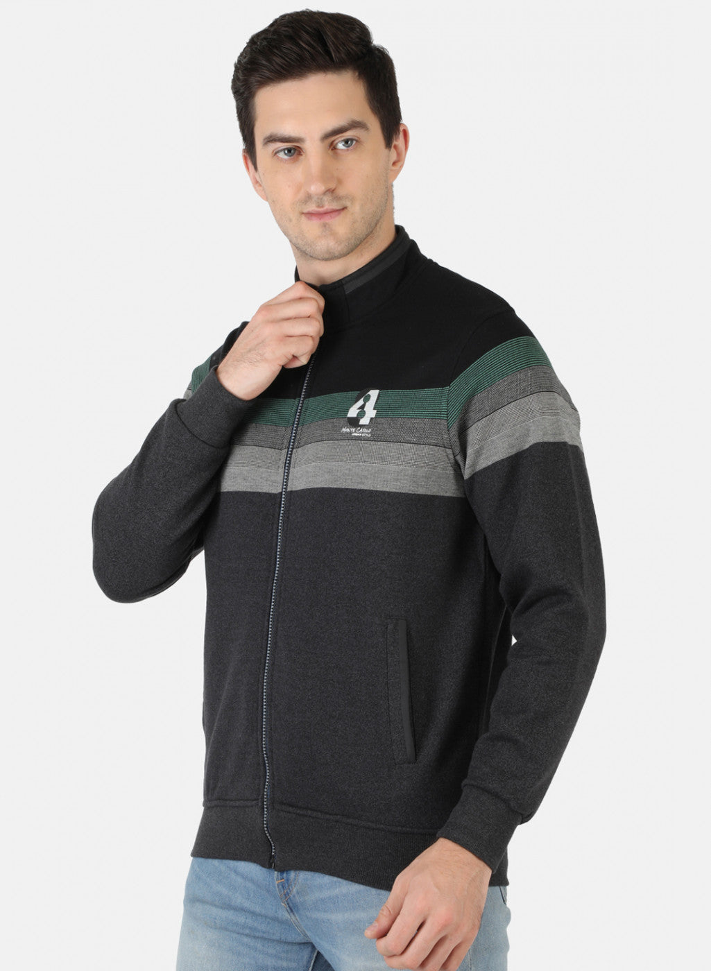 Men Multicolor Stripe Sweatshirt