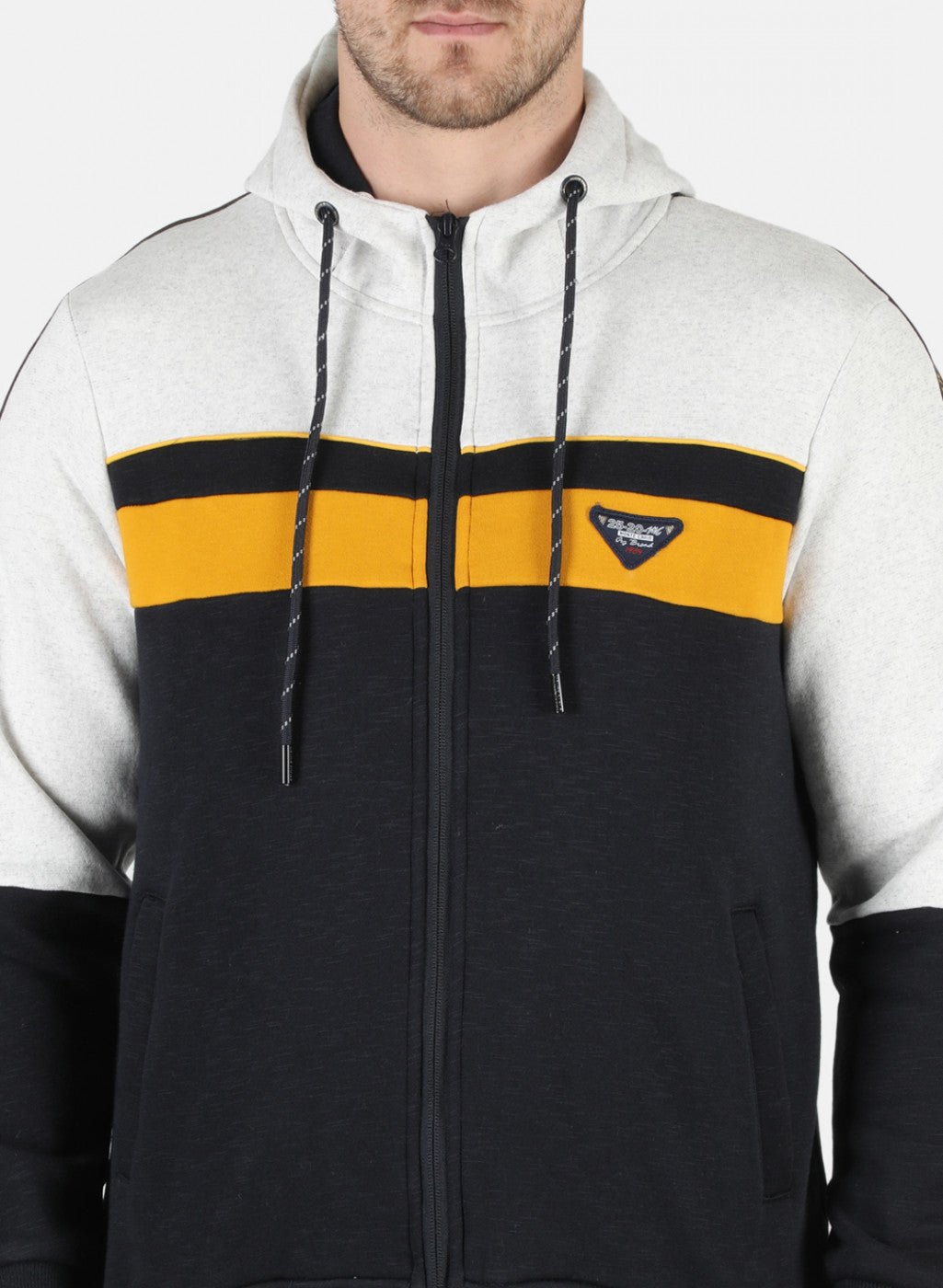 Men NAvy Blue Solid Sweatshirt