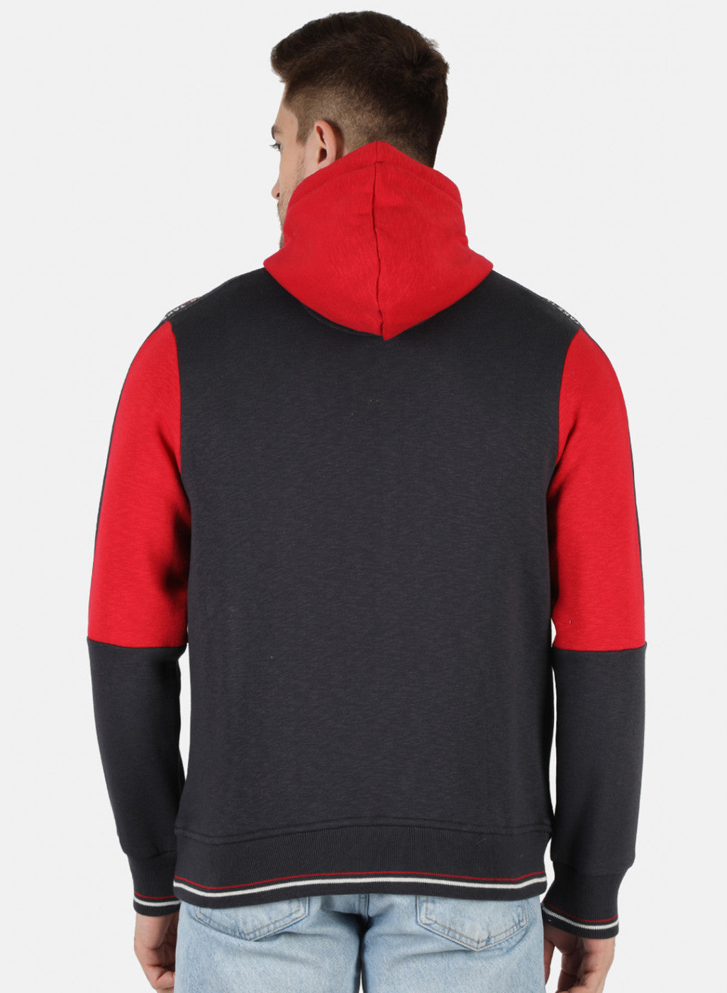 Men Grey Solid Sweatshirt