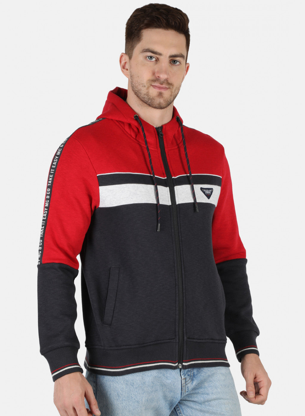 Men Grey Solid Sweatshirt