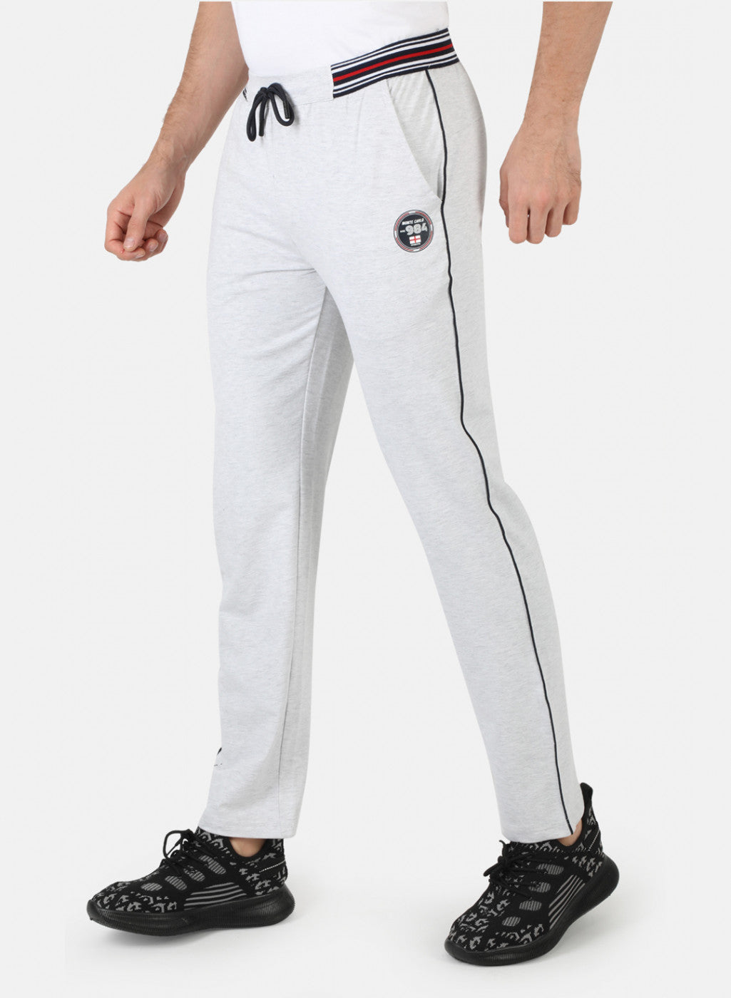 Men Grey Solid Winter Lower