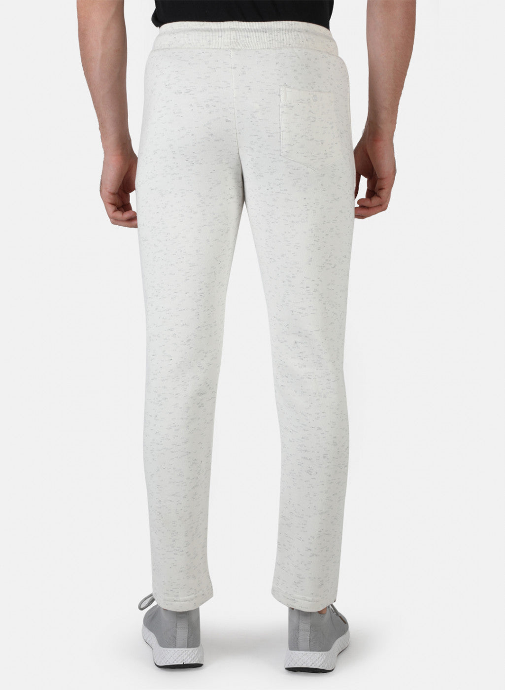 Men Off White Solid Winter Lower