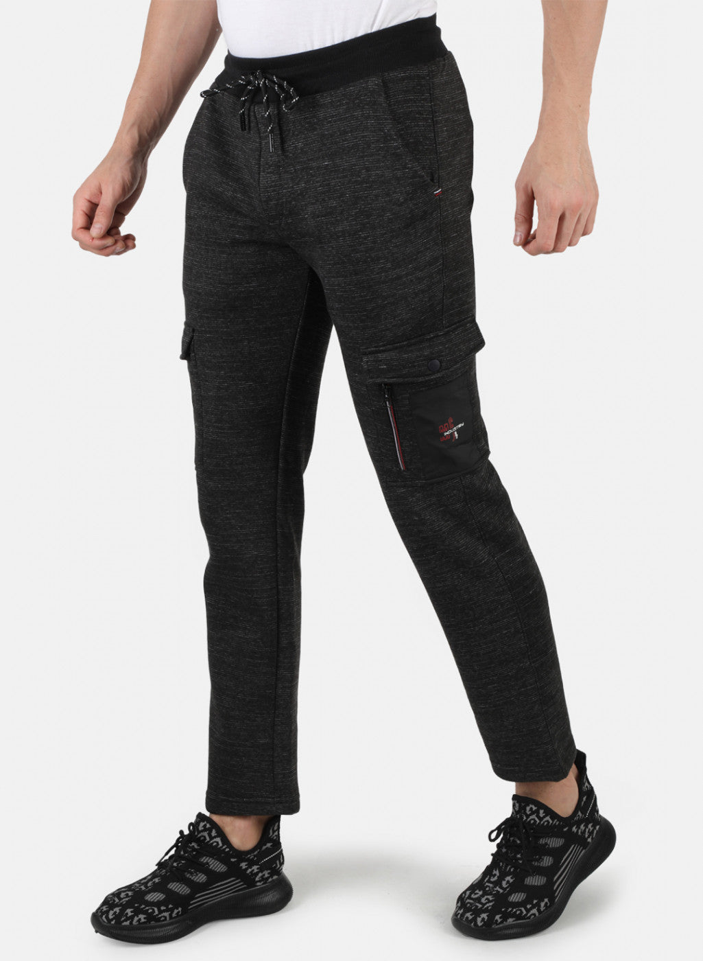 Men Black Solid Winter Lower