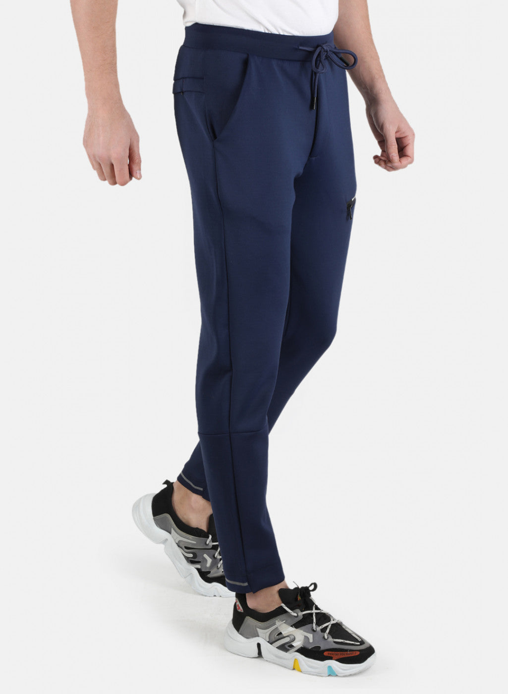 Men Blue Solid Winter Lower