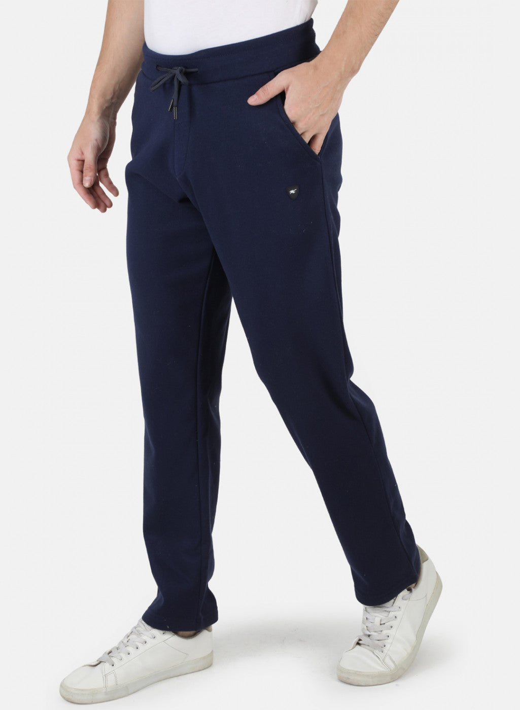 Men Blue Solid Winter Lower