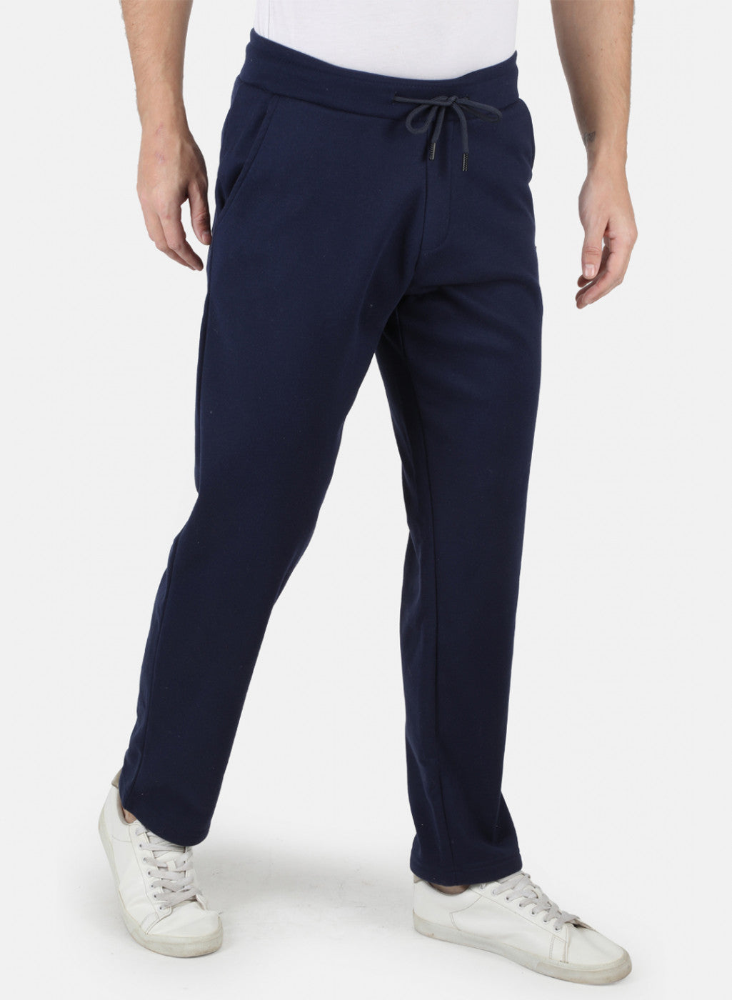 Men Blue Solid Winter Lower