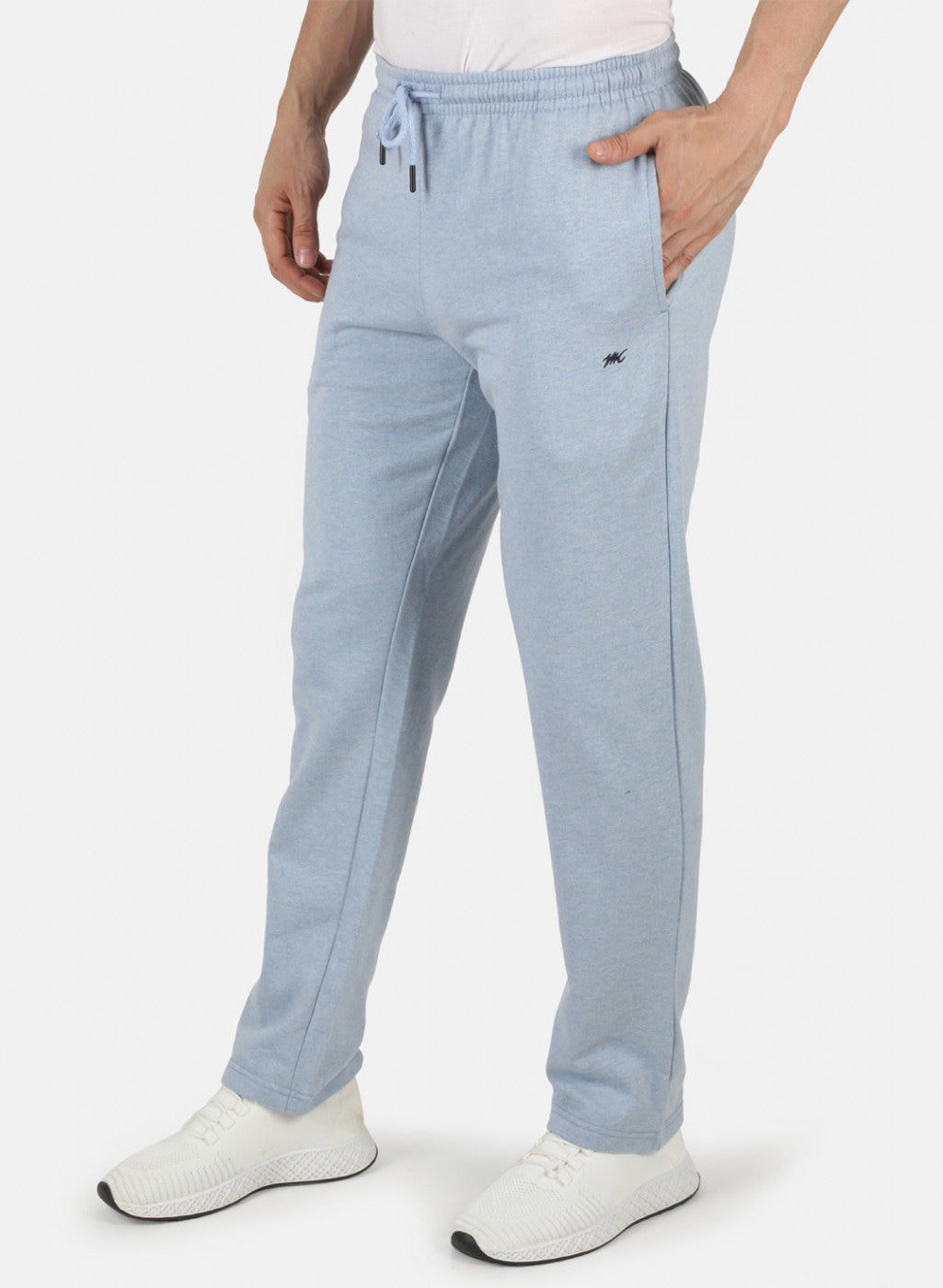 Men Blue Solid Winter Lower