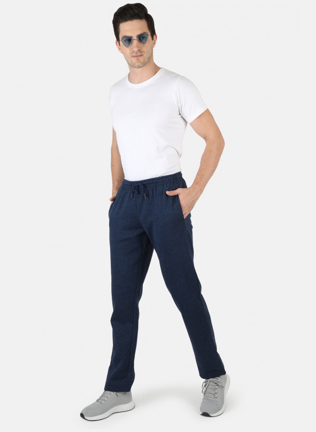 Men NAvy Blue Solid Winter Lower