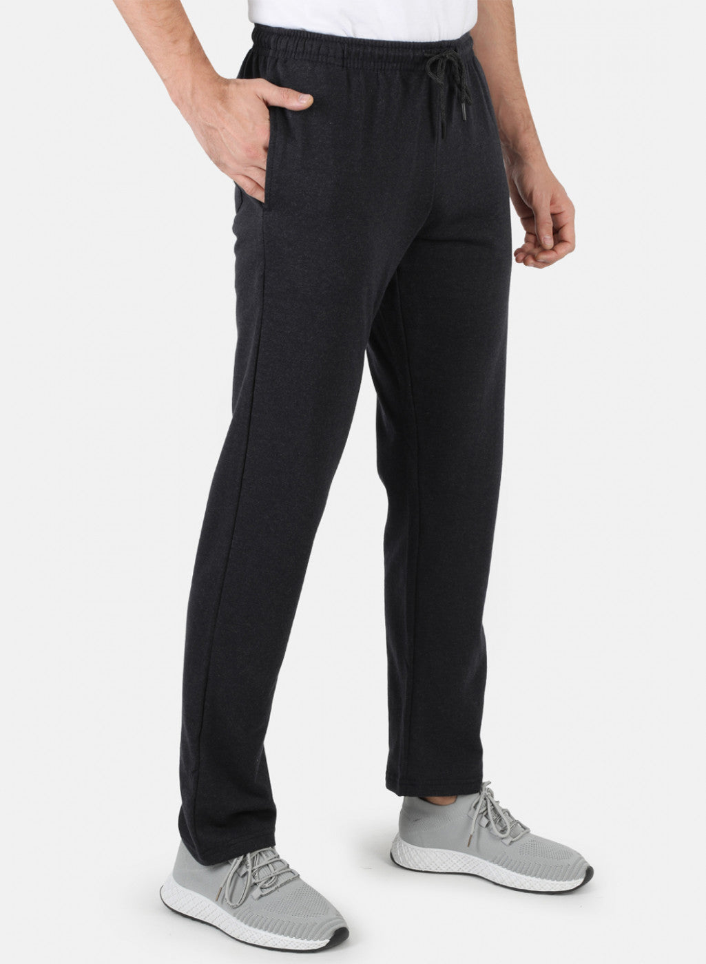 Men Grey Solid Winter Lower