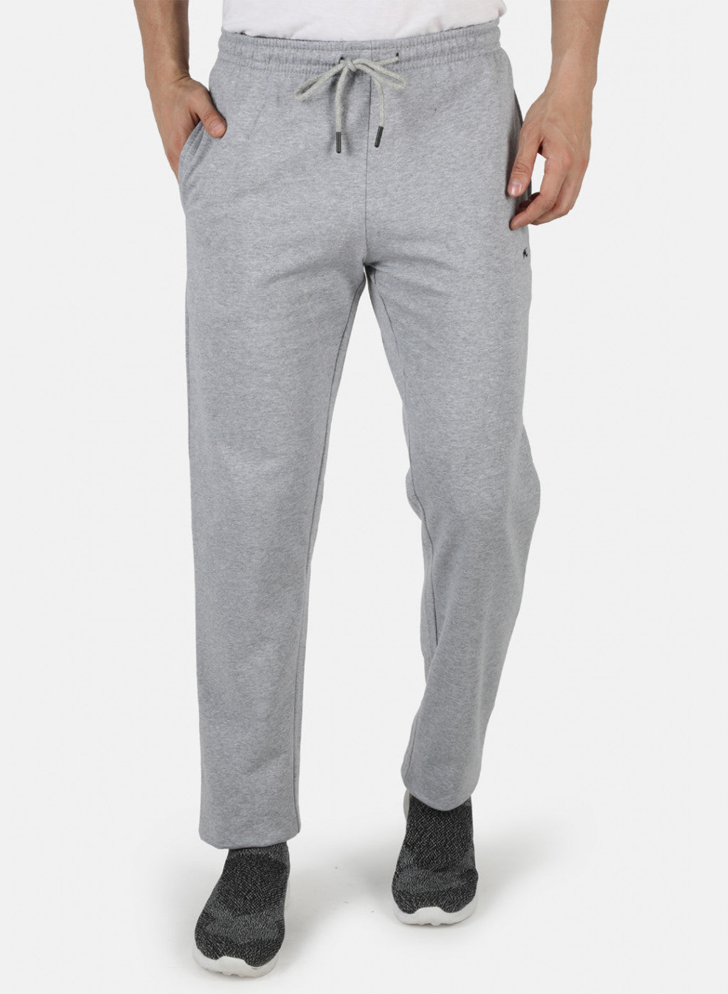 Men Grey Solid Winter Lower
