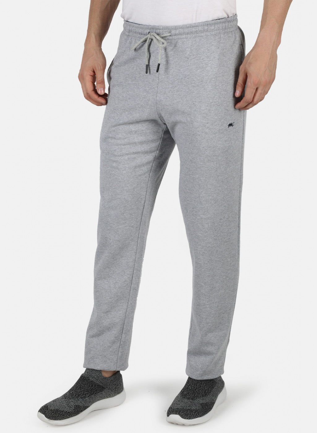 Men Grey Solid Winter Lower