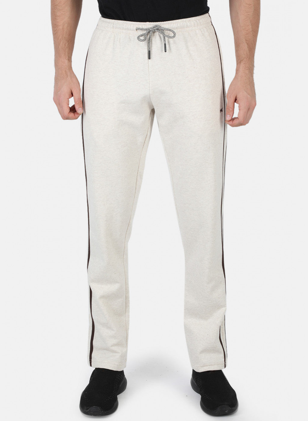 Men Beige Solid Winter Lower