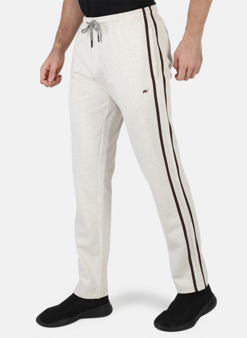 Men Beige Solid Winter Lower