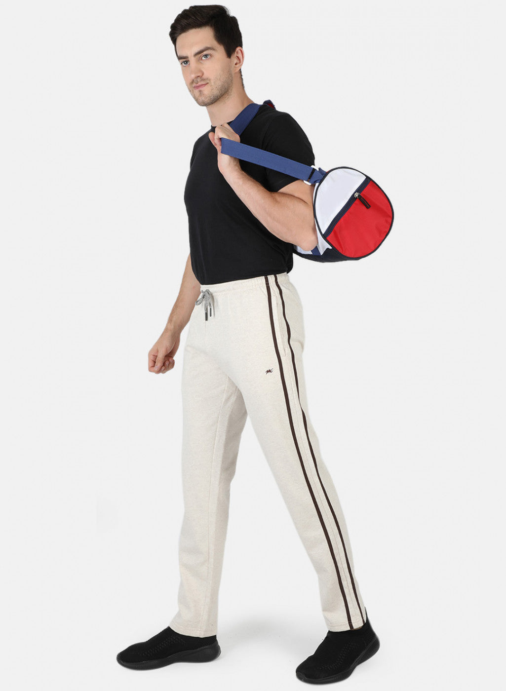 Men Beige Solid Winter Lower