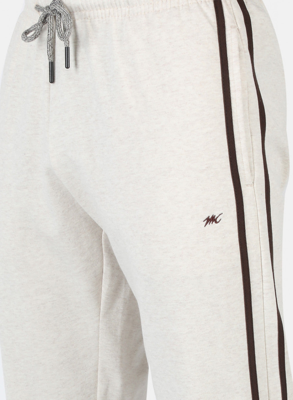 Men Beige Solid Winter Lower