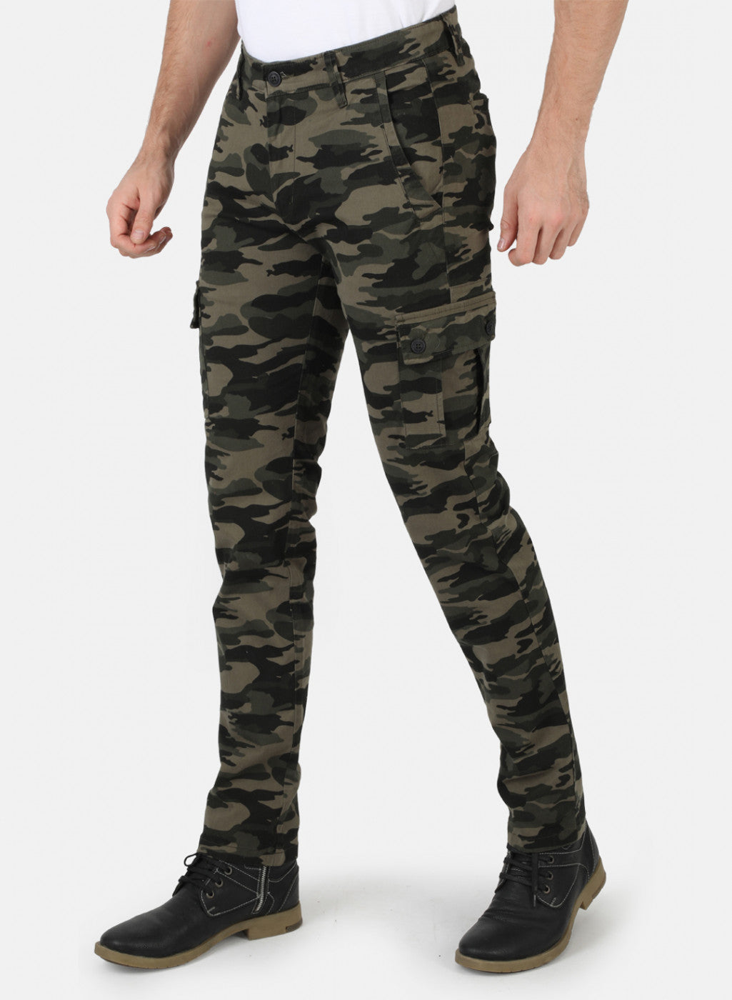 Men Grey Solid Winter Lower