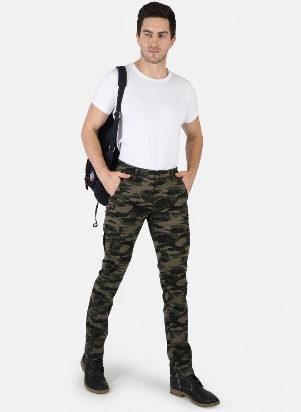 Men Grey Solid Winter Lower