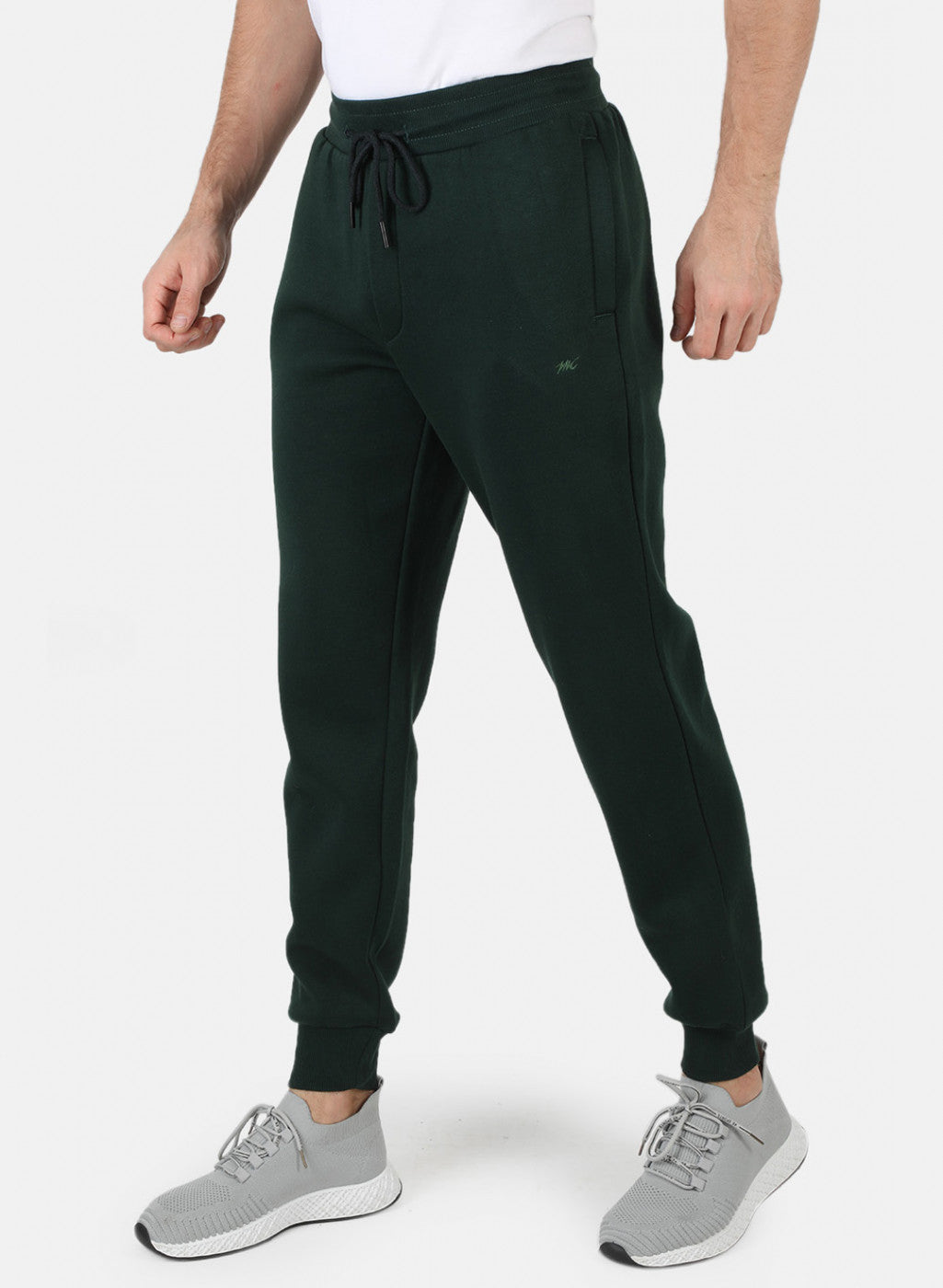 Men Green Solid Winter Lower
