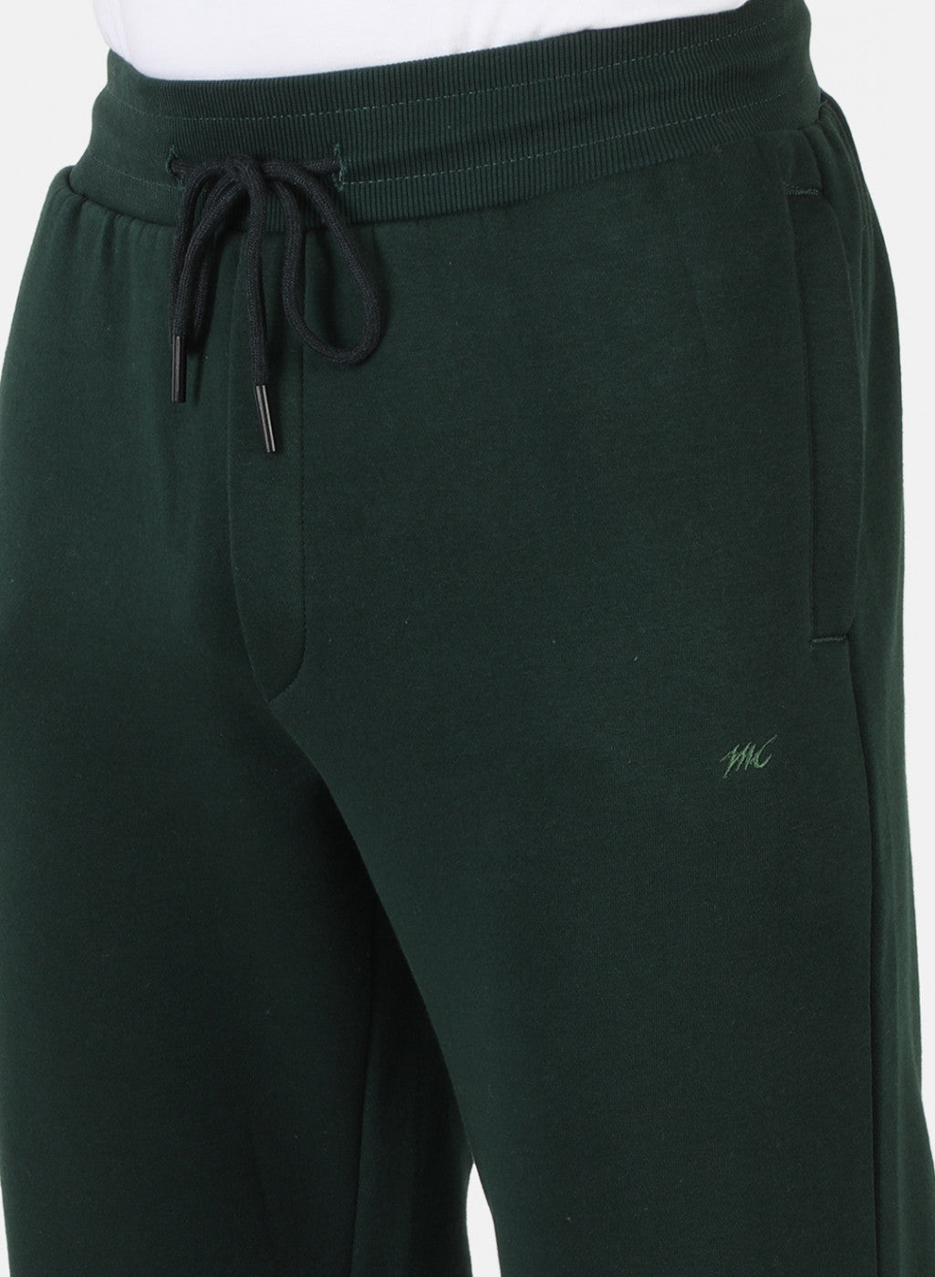 Men Green Solid Winter Lower