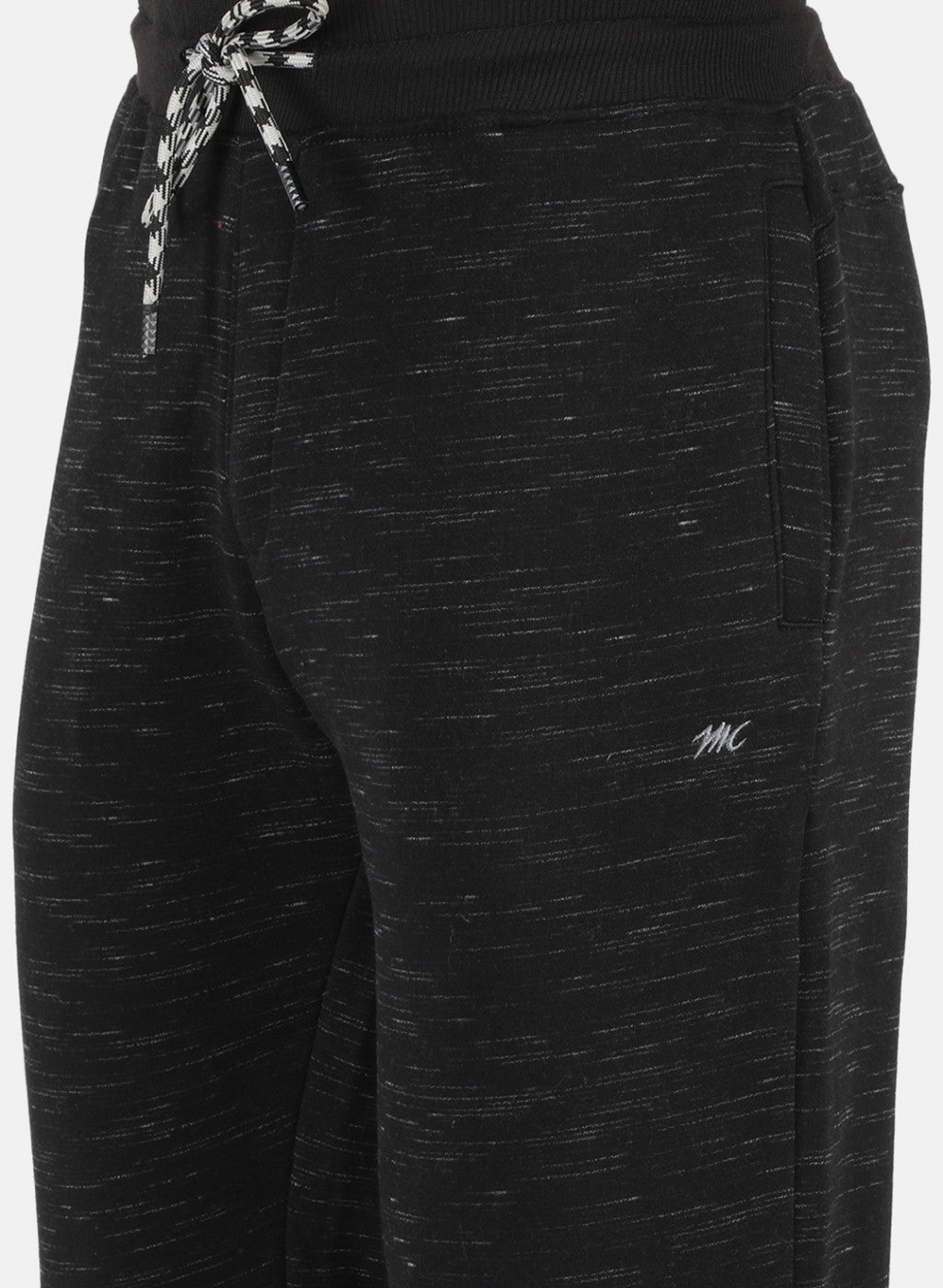 Men Black Solid Tracksuit