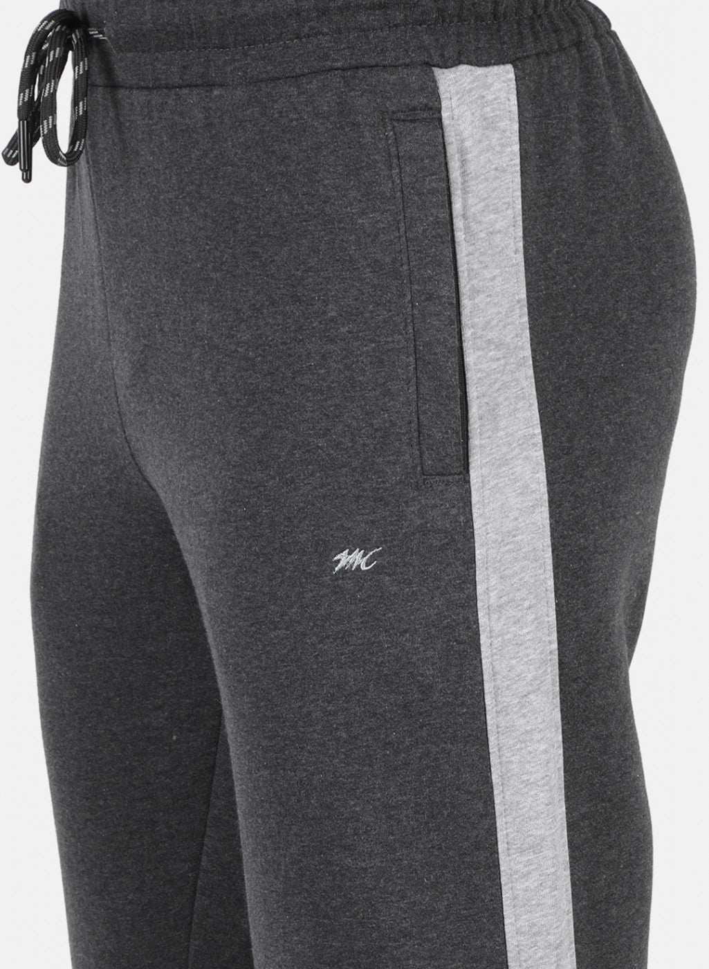 Men Grey Solid Tracksuit