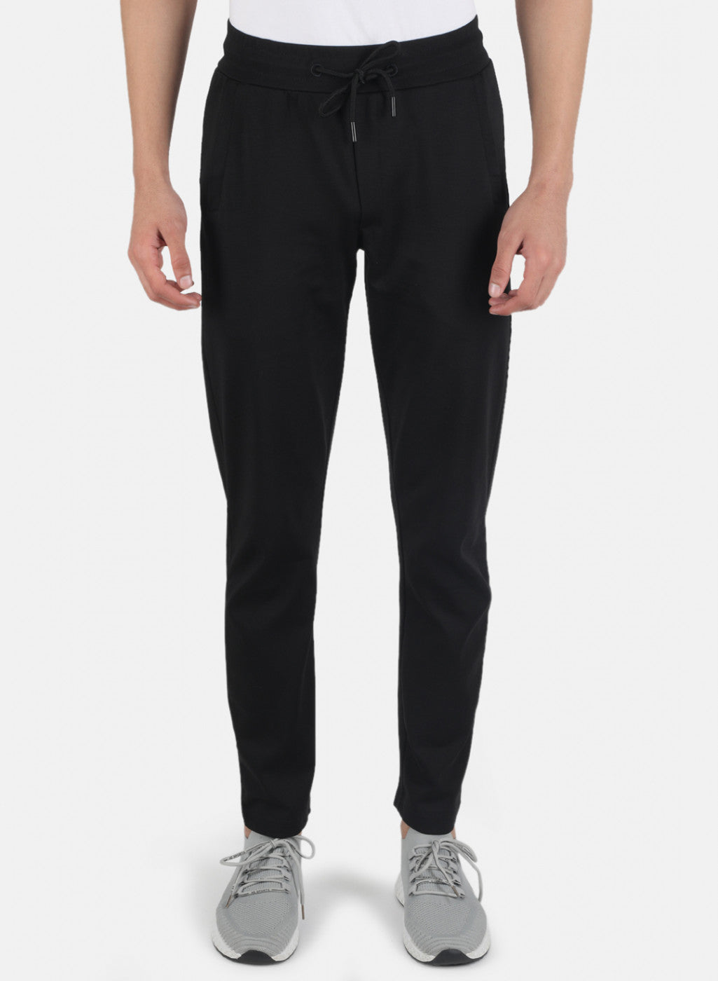Men Black Solid Winter Lower