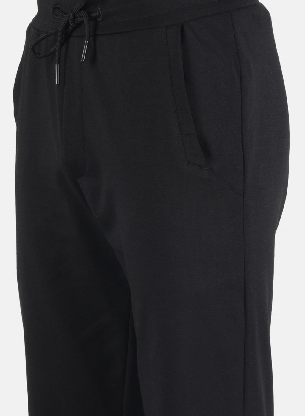 Men Black Solid Winter Lower
