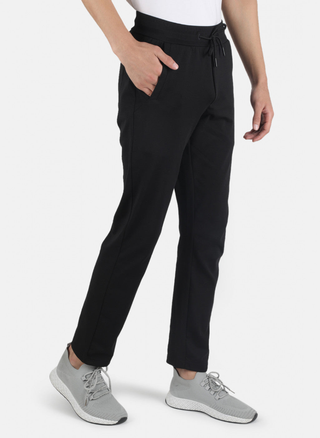 Men Black Solid Winter Lower