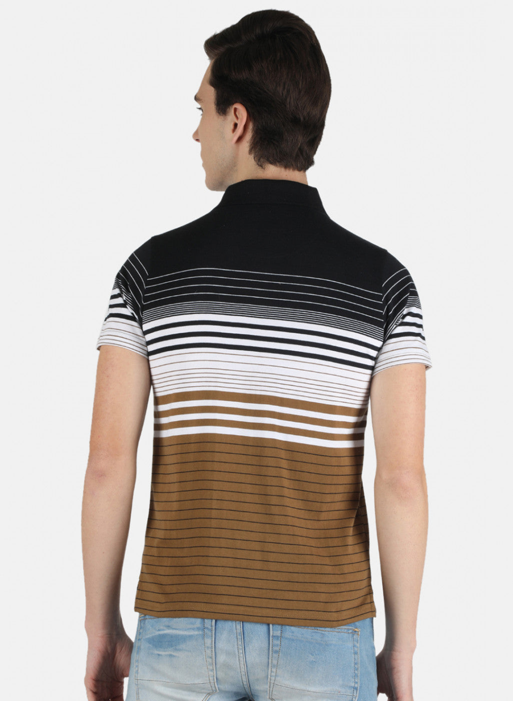 Men Multicolor Stripe T-Shirt