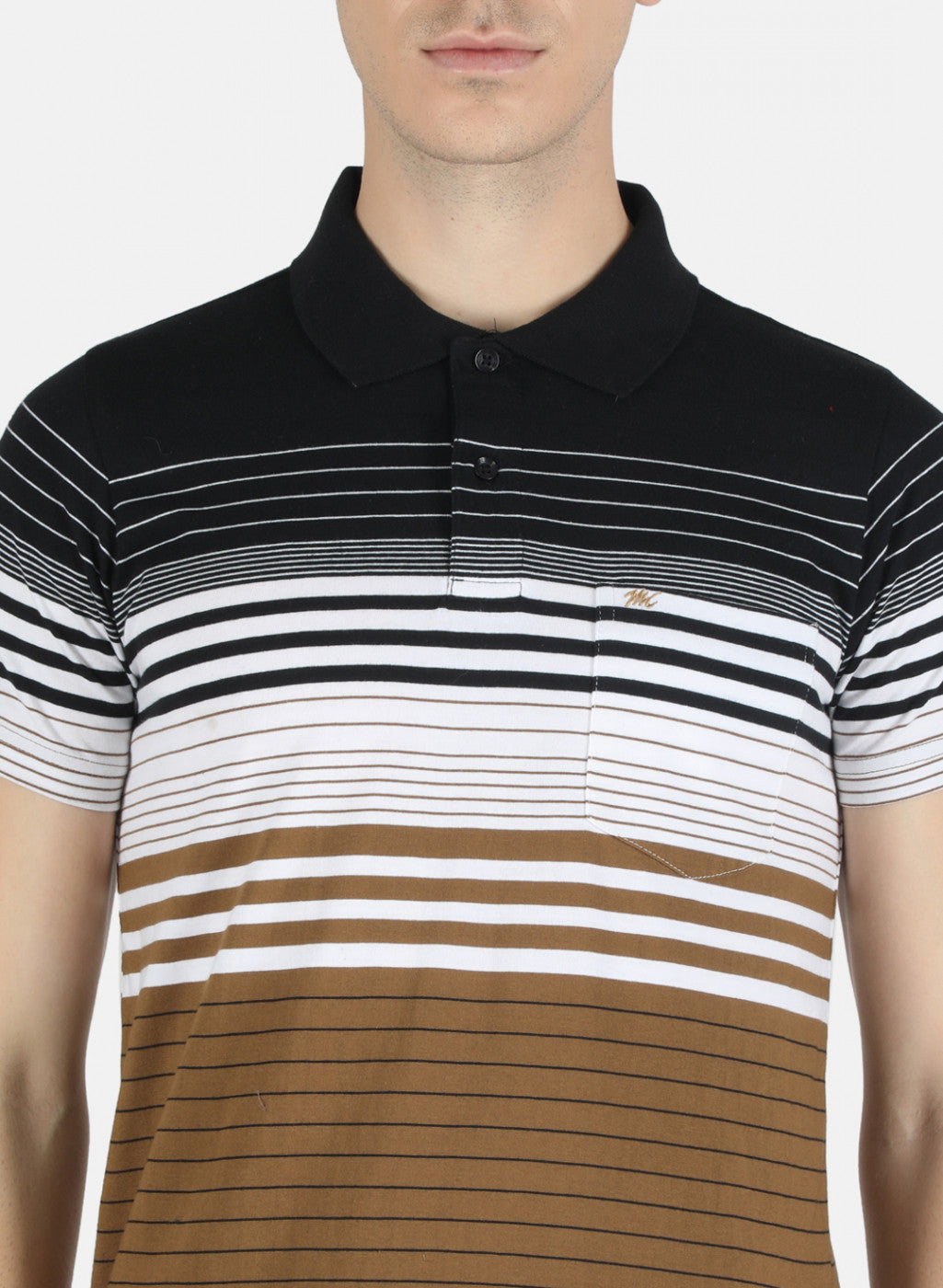 Men Multicolor Stripe T-Shirt