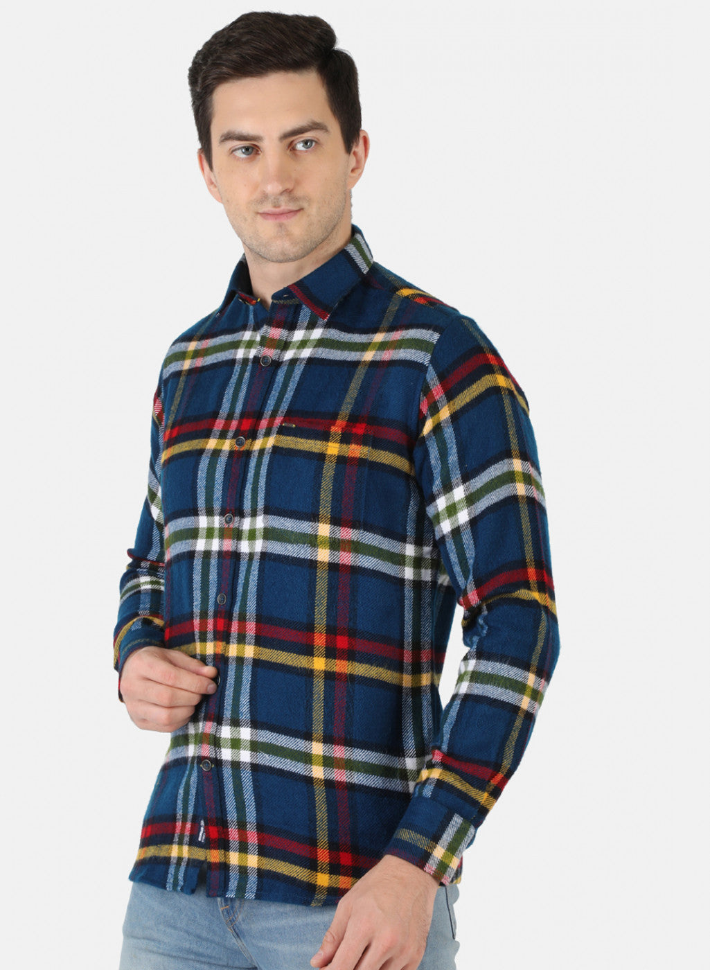 Men Multicolor Check Shirt