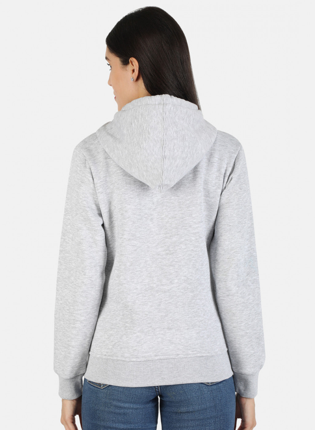 Women Grey Solid Sweatshirt