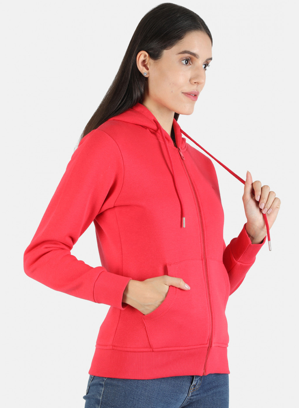 Women Pink Solid Sweatshirt