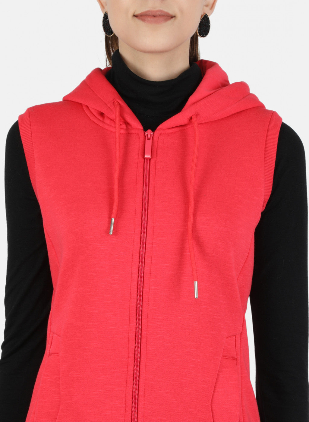 Women Pink Solid Sweatshirt