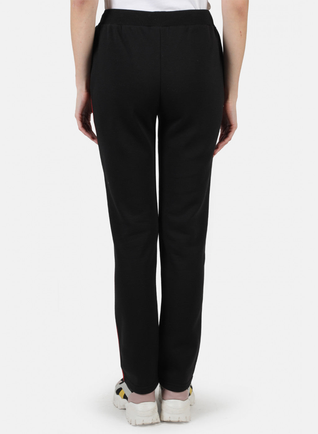 Women Black Solid Winter Lower