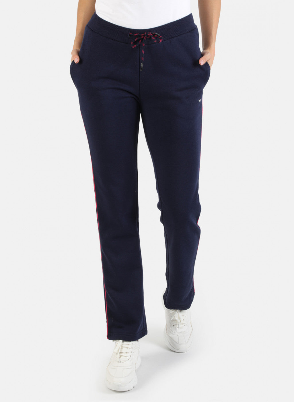 Women Blue Solid Winter Lower