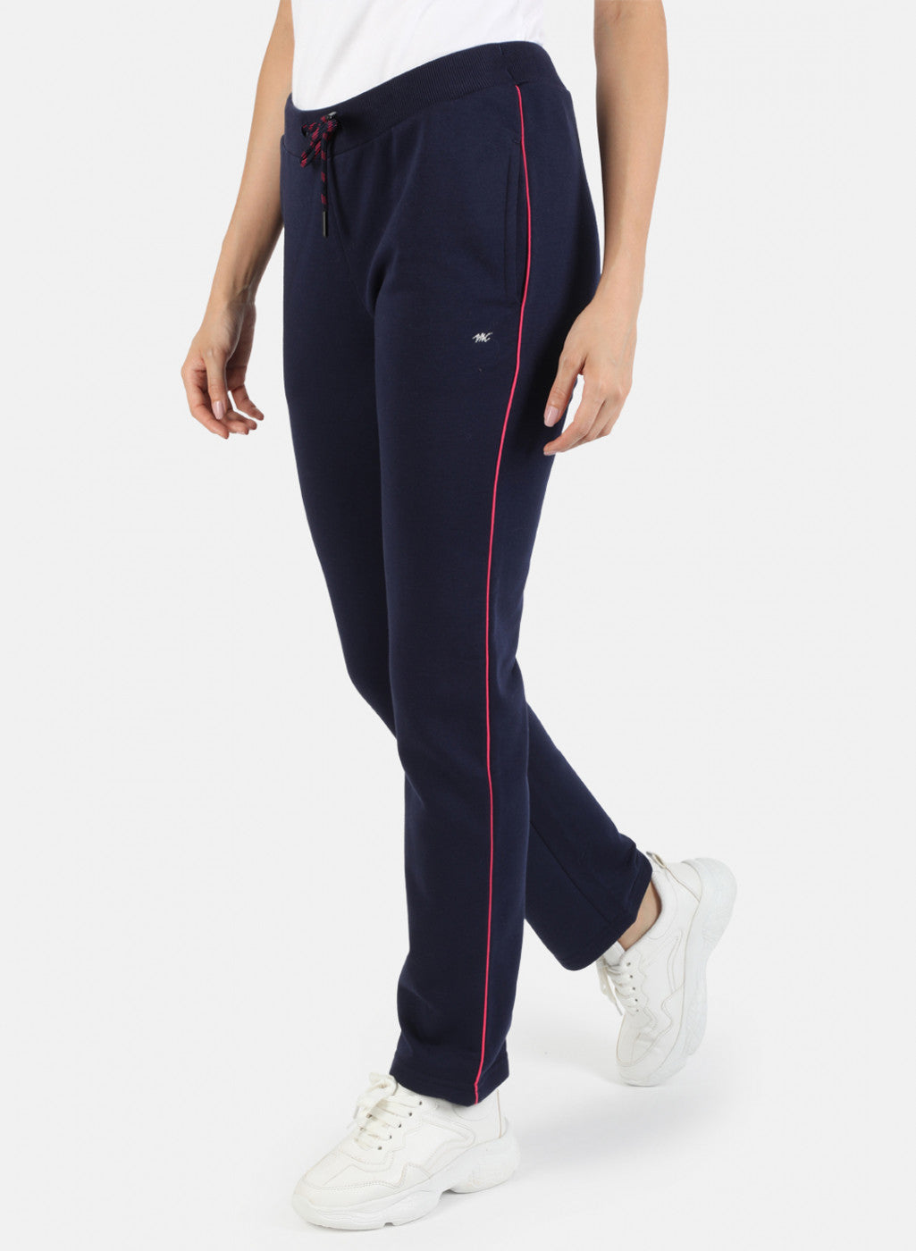 Women Blue Solid Winter Lower