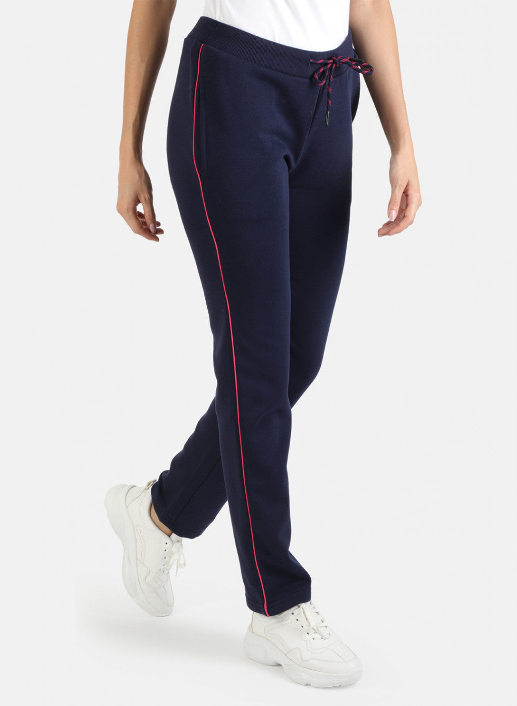 Women Blue Solid Winter Lower