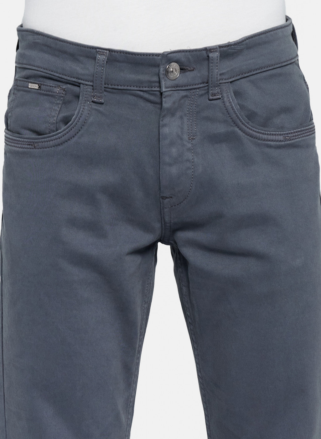 Mens Grey Skinny Fit Trouser