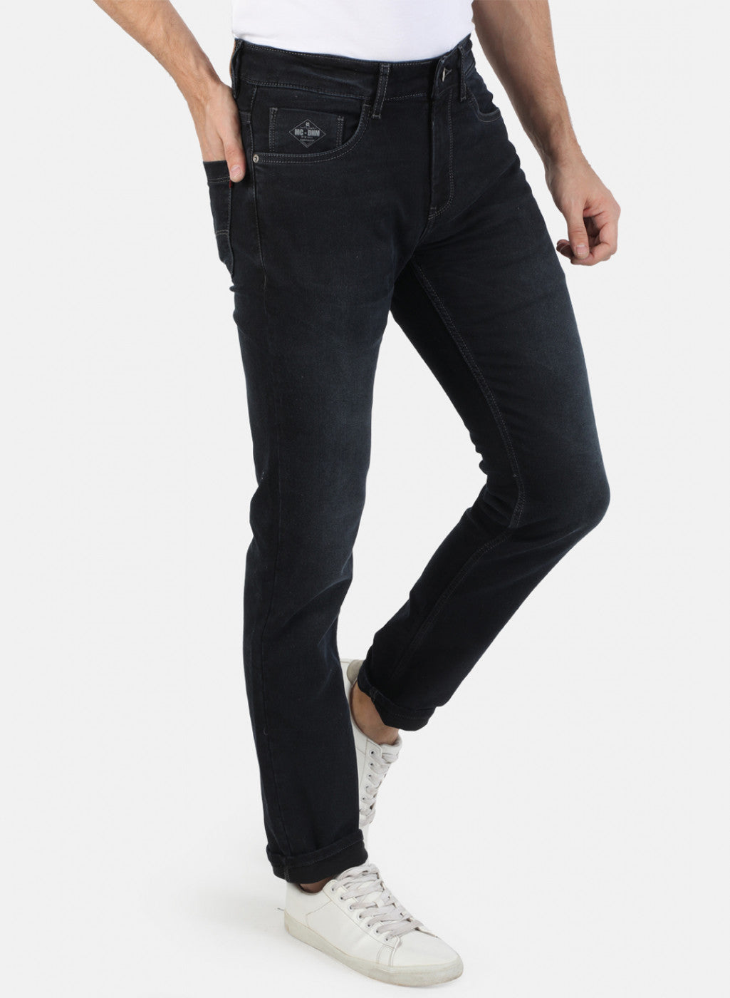 Men Grey Narrow Fit Denim