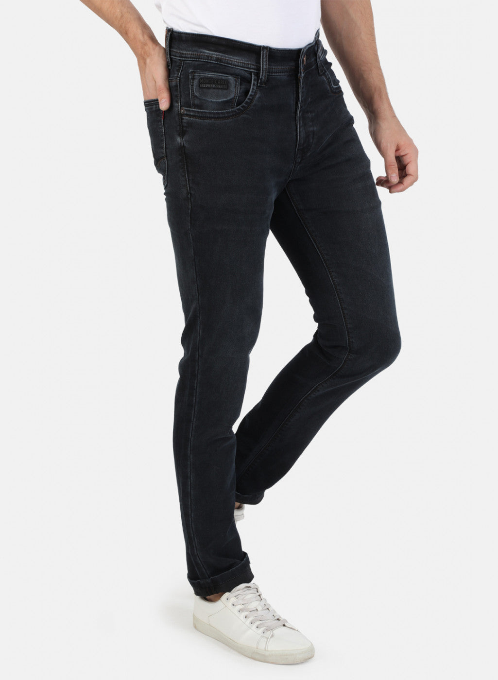Men Grey Narrow Fit Denim