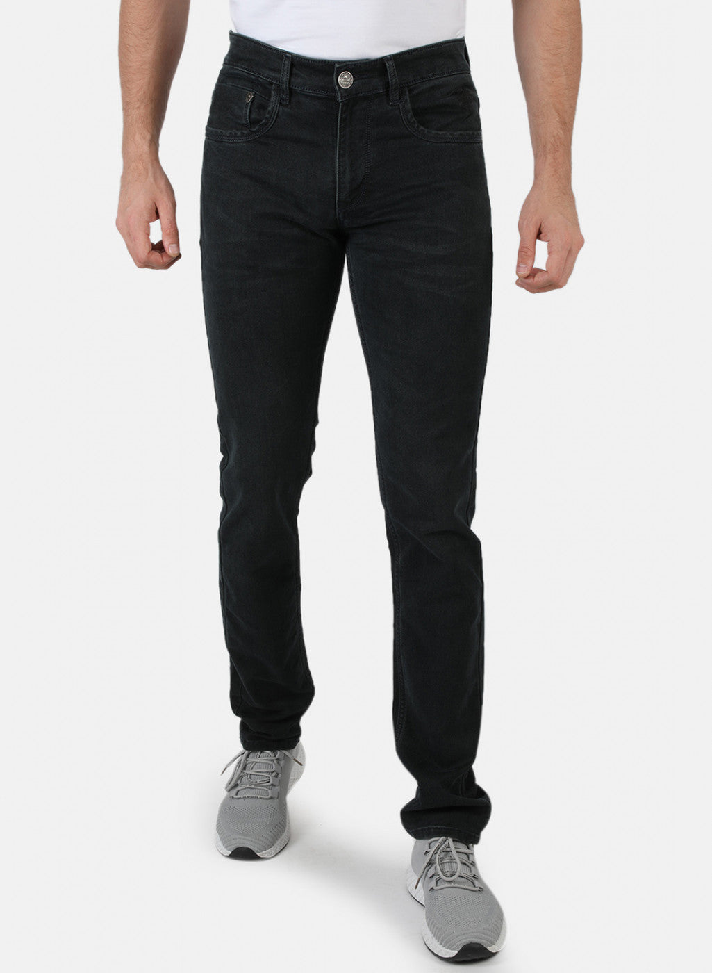 Men Grey Narrow Fit Denim