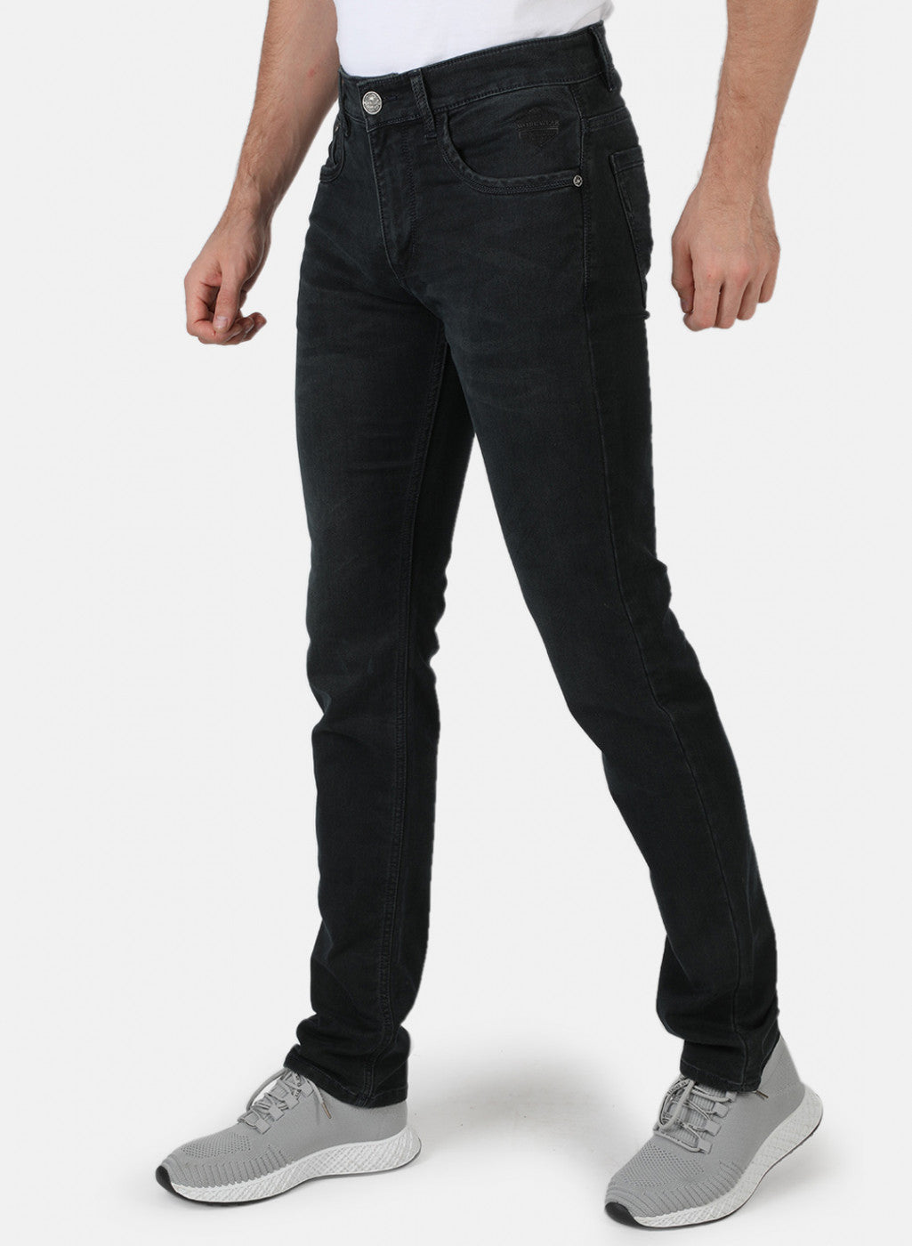 Men Grey Narrow Fit Denim