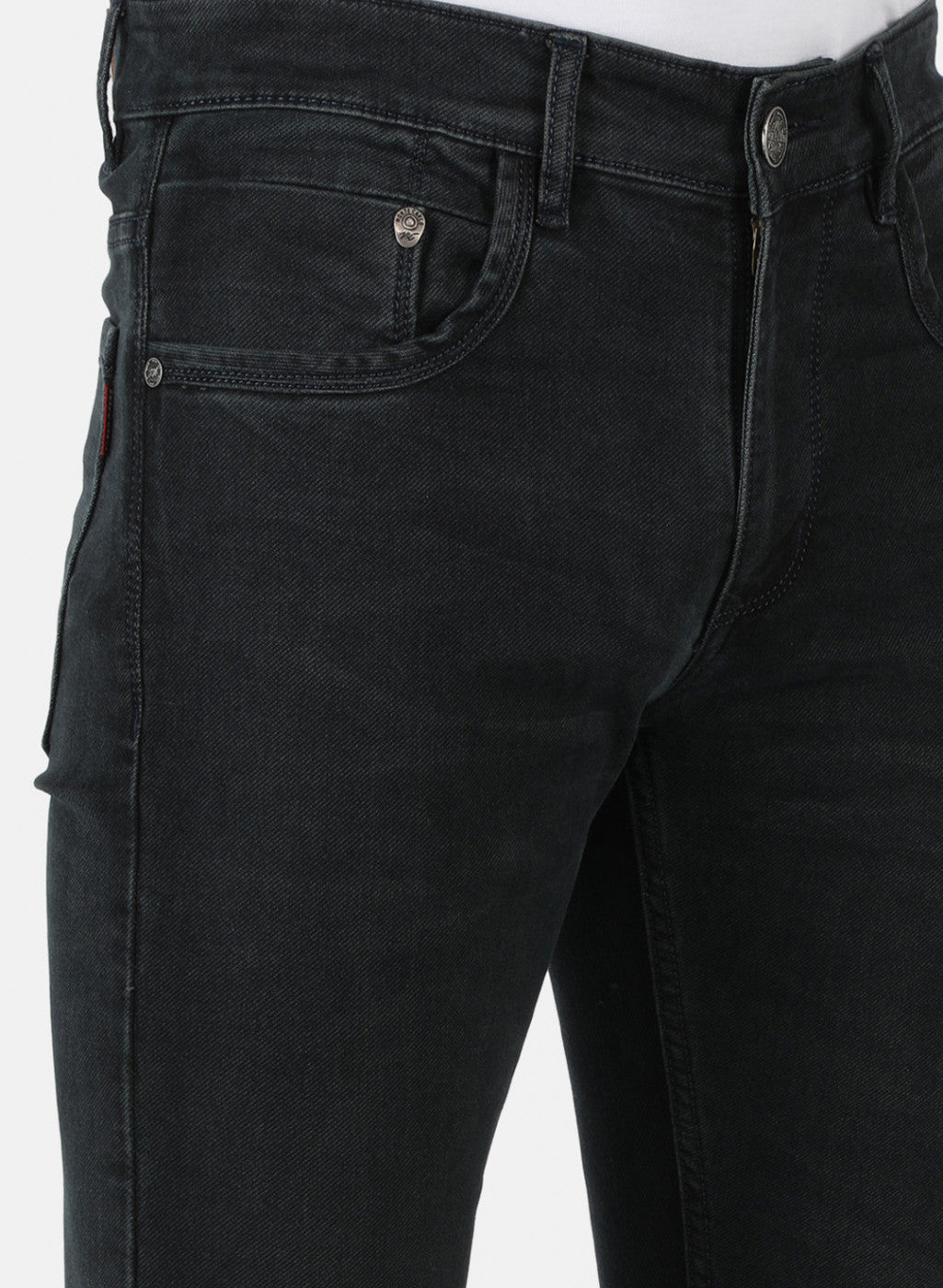 Men Grey Narrow Fit Denim