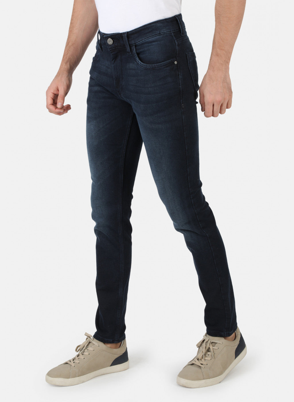 Men NAvy Blue Skinny Fit Denim