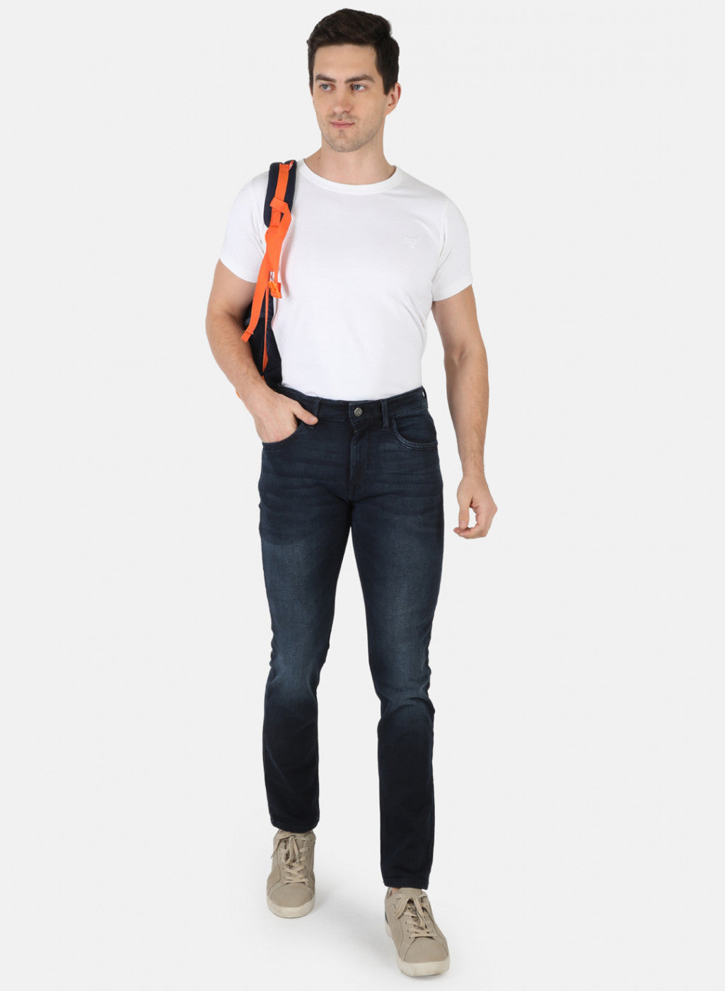 Men NAvy Blue Skinny Fit Denim
