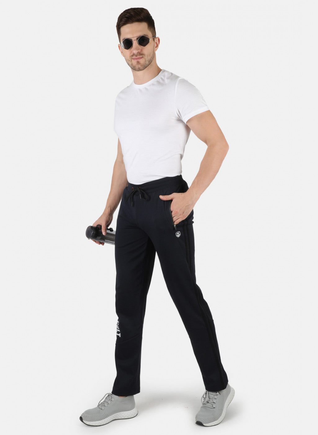 Men NAvy Blue Solid Winter Lower