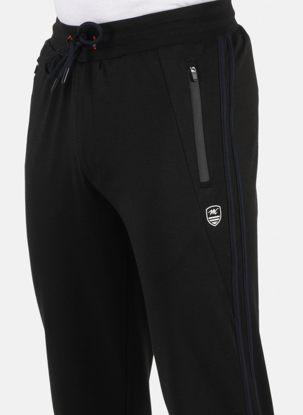 Men Black Solid Winter Lower