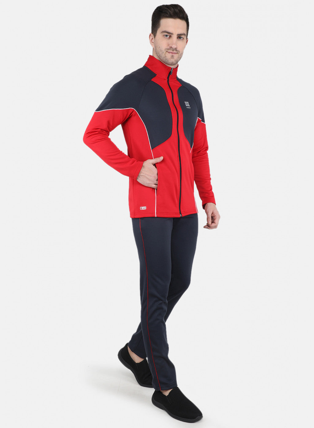 Rock.it Men Red Solid Tracksuit